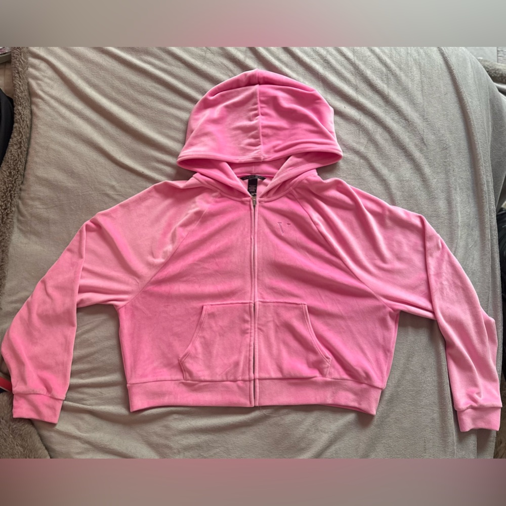 Pink Zip-Up Hoodie
